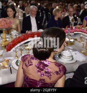 STOCKHOLM 2014-12-10 Sofia Hellqvist au banquet Nobel à l'hôtel de ville de Stockholm, Suède, le 10 décembre 2014. Photo: Claudio Bresciani / TT / Kod 10090 Banque D'Images