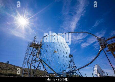 Espagne, Canaries, La Palma Island, parc national Caldera de Taburiente national park, Roque de los Muchachos Observatory, le Florian Goebel MA Banque D'Images