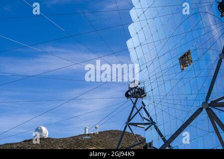 Espagne, Canaries, La Palma Island, parc national Caldera de Taburiente national park, Roque de los Muchachos Observatory, le Florian Goebel MA Banque D'Images