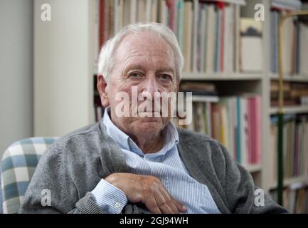 Un fichier photo d'octobre 6 2011 du poète suédois et lauréat du prix Nobel de littérature Tomas Transtromer qui est décédé à l'âge de 83 ans. Foto: Maja Suslin / SCANPIX code 10300 Banque D'Images