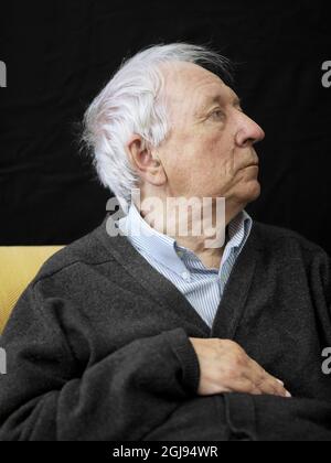 Un fichier photo du poète suédois et lauréat du prix Nobel de littérature Tomas Transtromer qui est décédé à l'âge de 83 ans. Tomas Transtromer, auteur et poète suédois Foto: Louise Billgert / SCANPIX / Kod: 75760 ref 204 Banque D'Images