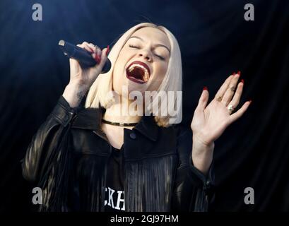 STOCKHOLM, SUÈDE 2015-05-28 la chanteuse Jessie J se produit au parc d'attractions Grona Lund à Stockholm le jeudi 28 mai 2015. Foto Patrik C Osterberg / TT / Kod 4571 Banque D'Images