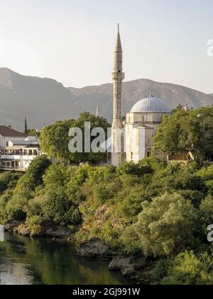 Mosquée Koski Mehmed Pasha à Mostar (Bosnie-Herzégovine) Banque D'Images