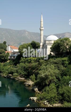 Mosquée Koski Mehmed Pasha à Mostar (Bosnie-Herzégovine) Banque D'Images