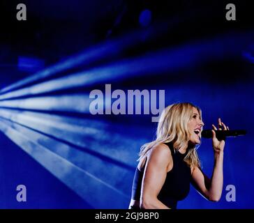 Göteborg 2015-08-15 Ellie Goulding se produit lors du festival de musique Way Out West à Göteborg, Suède, le samedi 15 août 2015. Foto Adam Ihse / TT / Kod 9200 Banque D'Images