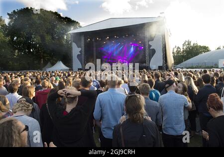 STOCKHOLM 2015-08-28 Robyn vit au festival Popaganda à Stockholm, Suède, le 28 août 2015. Photo: Maja Suslin / TT / Kod 10300 Banque D'Images