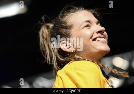 STOCKHOLM 2015-08-28 Tove Styrke en direct au festival Popaganda à Stockholm, Suède, le 28 août 2015. Photo: Maja Suslin / TT / Kod 10300 Banque D'Images