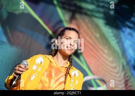 STOCKHOLM 2015-08-28 Tove Styrke en direct au festival Popaganda à Stockholm, Suède, le 28 août 2015. Photo: Maja Suslin / TT / Kod 10300 Banque D'Images