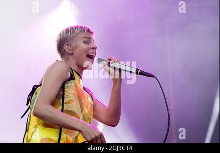 STOCKHOLM 2015-08-28 Robyn vit au festival Popaganda à Stockholm, Suède, le 28 août 2015. Photo: Maja Suslin / TT / Kod 10300 Banque D'Images