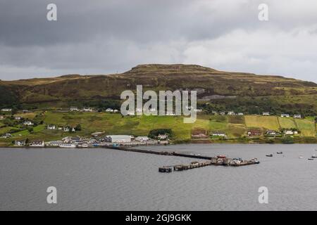 UIG est une petite ville du nord de Skye avec seulement 200-300 habitants Banque D'Images