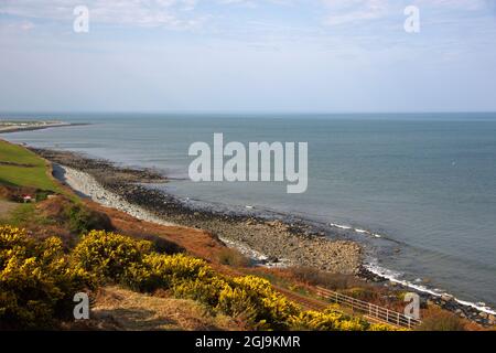 Grande-Bretagne, pays de Galles, Tywyn. Côte de Tywyn à Gwynedd, au pays de Galles. Banque D'Images