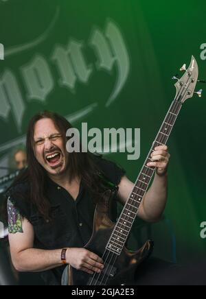 NORJE 2016-06-11 le groupe de Metal Progressif américain Symphony X se produit au festival de musique de Sweden Rock à Norje, en Suède, le 11 juin 2016. Foto: Erik Nylander / TT / Kod 11540 Banque D'Images