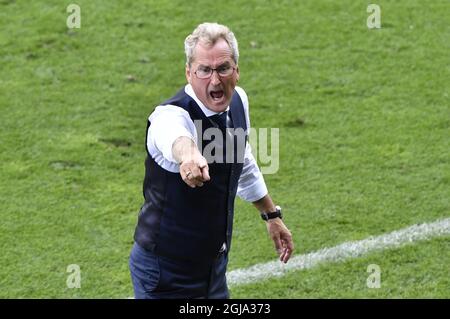 TOULOUSE 2016-06-17 Erik Hamrén, entraîneur-chef de Swedens, lors du match de football Euro 2016 Groupe E entre l'Italie et la Suède au stade municipal de Toulouse, France, le vendredi 17 juin 2016. Photo: Anders Wiklund / TT / code 10040 Banque D'Images