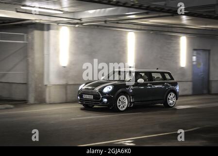 UPPSALA 2016-01-13 Mini Clubman Cooper D automate. Foto: Anders Wiklund / TT Kod 10040 voiture, circulation, route, rue, transport, communication, Banque D'Images