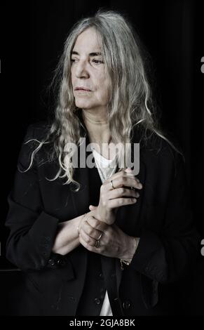 STOCKHOLM 2016-09-23 Patti Smith Â"dix-huit étationsÂ" pa Kulturhuset i Stockholm Foto: Nicklas Thegerstrom / TT / Kod: 3000 Banque D'Images