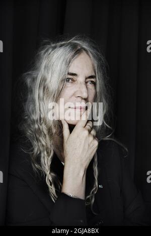 STOCKHOLM 2016-09-23 Patti Smith Â"dix-huit étationsÂ" pa Kulturhuset i Stockholm Foto: Nicklas Thegerstrom / TT / Kod: 3000 Banque D'Images