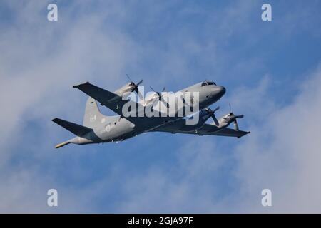 L'exercice d'entraînement Cutlass Fury 2021, Un CP-140 Aurora , un avion de patrouille maritime exploité par la Royal Canadian Air Force se joint à l'exercice Banque D'Images