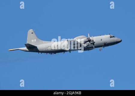 L'exercice d'entraînement Cutlass Fury 2021, Un CP-140 Aurora , un avion de patrouille maritime exploité par la Royal Canadian Air Force se joint à l'exercice Banque D'Images