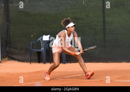 Mayar Sherif remporte un match contre Katarzyna Kawa Liqui Moly Open WTA tennis Turnier Karlsruhe TC Rüppurr 9.septembre 2021 Banque D'Images