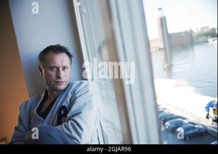 Photo du dossier en date du 15 septembre 2009 de l'acteur suédois Michael Nyqvist à Stockholm. Nyqvist est décédé le mardi 27 juin 2017, sa famille a déclaré à l'agence de presse TT. Il a été plus reconnu internationalement pour son rôle dans la célèbre série du Millénaire comme Mikael Blomkvist. Photo Mikael Andersson / TT / code 10710 Banque D'Images