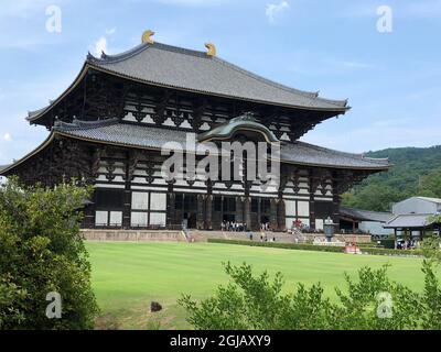 Temple Todai-ji Nara Japon Banque D'Images