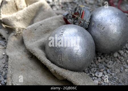 Concours de boules de sport de boule Foto: Anders Wiklund / TT / Kod 10040 Banque D'Images