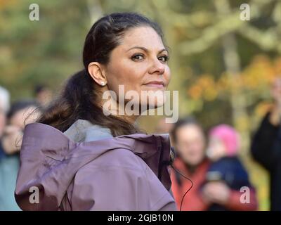 LINKOPING 2017-10-26 Crown Princess Victoria pendant sa 'province Walk' dans le comté d'Ostergotland, Suède le jeudi Foto: Jonas Ekstromer / TT / Kod 10030 Banque D'Images