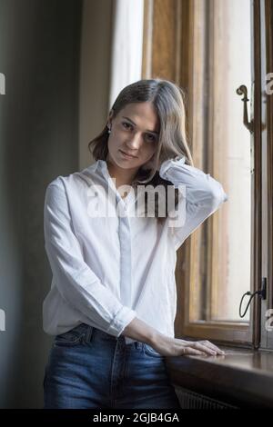 GÖTEBORG 2018-01-27 l'actrice suédoise Alicia Vikander pose lors d'une séance photo pour le film "euphorie" qui sera projeté en compétition au Festival du film de Goteborg, à Göteborg, en Suède, le 27 janvier 2018. Photo: Bjorn Larsson Rosvall / TT / code 9200 Banque D'Images