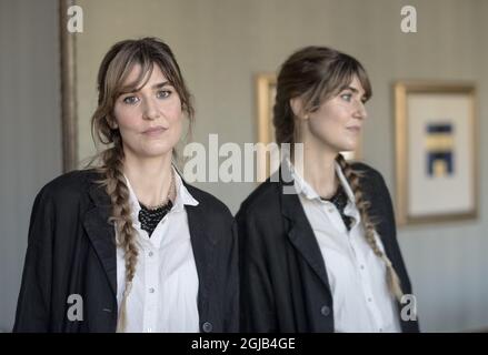 GOTHENBURG 2018-01-27 Lisa Langseth, réalisatrice suédoise, pose lors d'une séance photo pour le film "euphorie" qui sera projeté en compétition au Festival du film de Goteborg, à Göteborg, en Suède, le 27 janvier 2018. Photo: Bjorn Larsson Rosvall / TT / code 9200 Banque D'Images