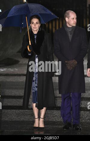 STOCKHOLM 20180131 le duc et la duchesse assistent à une réception culturelle à Fotografiska. Le prince William, duc de Cambridge et Catherine, duchesse de Cambridge, sont en visite officielle de deux jours en Suède. Photo: Claudio Bresciani / TT / code 10090 Banque D'Images