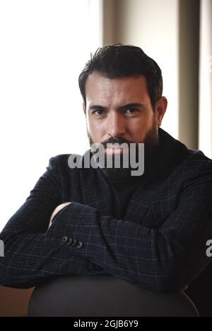 STOCKHOLM 20171127 Tom Cullen, acteur de la série HBO 'Knightfall'. Foto: Fredrik Sandberg / TT / Kod 10080 Banque D'Images