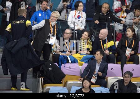 PYEONGCHANG 2018-03-15 la princesse Victoria de la Couronne est vue lors de l'événement paralympique de curling à Pyeongchang, en Corée du Sud. Foto: Jessica Gow / TT / Kod 10070 Banque D'Images