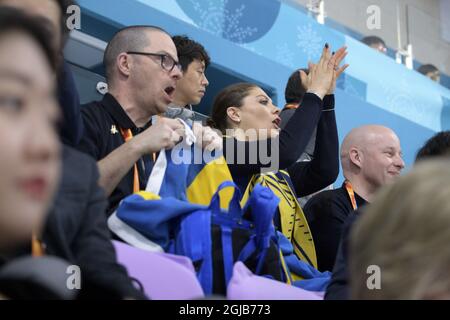 PYEONGCHANG 2018-03-15 la princesse Victoria de la Couronne est vue lors de l'événement paralympique de curling à Pyeongchang, en Corée du Sud. Foto: Jessica Gow / TT / Kod 10070 Banque D'Images