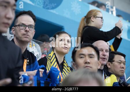 PYEONGCHANG 2018-03-15 la princesse Victoria de la Couronne est vue lors de l'événement paralympique de curling à Pyeongchang, en Corée du Sud. Foto: Jessica Gow / TT / Kod 10070 Banque D'Images