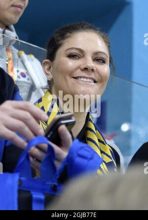 PYEONGCHANG 2018-03-15 la princesse Victoria de la Couronne est vue lors de l'événement paralympique de curling à Pyeongchang, en Corée du Sud. Foto: Jessica Gow / TT / Kod 10070 Banque D'Images