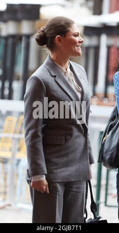 MALMO 20180323 Crown Princess Victoria à l'arrivée au Form Design Centre de Malmo. Foto: Andreas Hillergren / TT Kod 1006 Banque D'Images