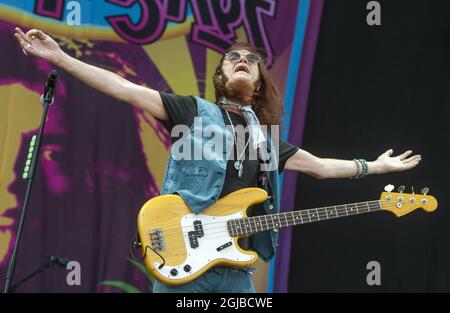 SOLVESBORG 20180607 Glenn Hughes se déroule pendant le Festival du Rocher de Suède à Norje, à l'extérieur de Solvesborg, dans le sud de la Suède, le 07 juin 2018. Photo: Claudio Bresciani / TT / code 10090 Banque D'Images