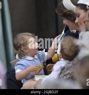 STOCKHOLM 20180608 Prince Alexander dans l’église du Palais Drottningholm, Suède vendredi, pendant la baptême de la princesse Madeleine et de la fille de Chris O’Neill, la princesse Adrienne Foto: Janerik Henriksson / TT Kod 10030 Banque D'Images