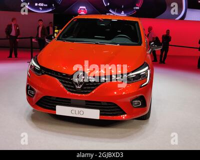 Renault Clio exposée au 89e salon International de l'automobile de Genève, au Palexpo, à Genève, en Suisse, lundi, 5 mars 2019 Foto: Bjorn Ewenfeldt / TT / Kod 10510 Banque D'Images