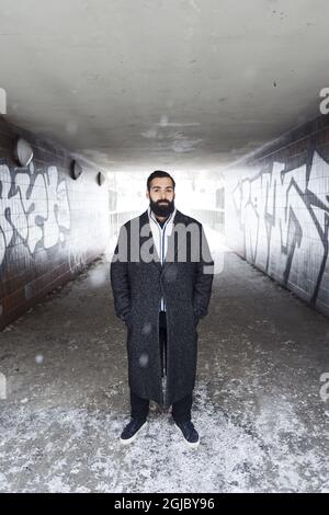 STOCKHOLM 20190130 Ardalan Esmaili, acteur suédois-iranien. Il est l'un des dix acteurs présentés comme le tournage Star 2019 par European film Promotions. Photo: Stina Stjernkvist / TT Kod 11610 Banque D'Images
