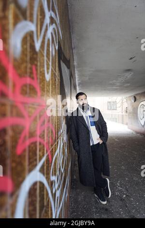 STOCKHOLM 20190130 Ardalan Esmaili, acteur suédois-iranien. Il est l'un des dix acteurs présentés comme le tournage Star 2019 par European film Promotions. Photo: Stina Stjernkvist / TT Kod 11610 Banque D'Images