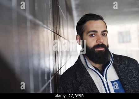 STOCKHOLM 20190130 Ardalan Esmaili, acteur suédois-iranien. Il est l'un des dix acteurs présentés comme le tournage Star 2019 par European film Promotions. Photo: Stina Stjernkvist / TT Kod 11610 Banque D'Images