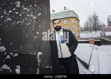 STOCKHOLM 20190130 Ardalan Esmaili, acteur suédois-iranien. Il est l'un des dix acteurs présentés comme le tournage Star 2019 par European film Promotions. Photo: Stina Stjernkvist / TT Kod 11610 Banque D'Images