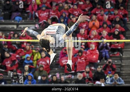 Mariya Lasitskene, athlète neutre autorisée, en action lors de l'épreuve de saut à la ligne féminine lors de la rencontre de la Ligue des diamants de l'IAAF au stade olympique de Stockholm, en Suède, le 30 mai 2019. Photo Fredrik Sandberg / TT 7 code 10080 Banque D'Images