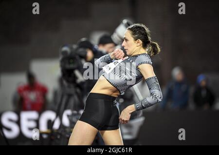 Mariya Lasitskene, athlète neutre autorisée, en action pour remporter l'épreuve de saut en hauteur des femmes lors de la rencontre de la Ligue des diamants de l'IAAF au stade olympique de Stockholm, en Suède, le 30 mai 2019. Photo Fredrik Sandberg / TT 7 code 10080 Banque D'Images