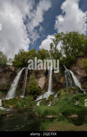 États-Unis, Colorado. Fusil Falls, parc national de Rifle Falls. Banque D'Images