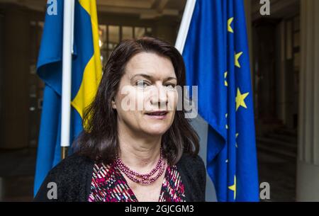STOCKHOLM 2016-05-27' dossier - Anne Linde succéder à Margot Wallström au poste de ministre des Affaires étrangères de Suède Foto: Lars Pehrson / SVD / TT / Kod: 30152 Banque D'Images
