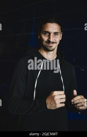 LOS ANGELES 2019-10-03 la star suédoise de football Zlatan Ibrahimovic de Los Angeles Galaxy lors d'une interview avec le journal suédois Expressen à Los Angeles, USA, le 3 octobre 2019. Foto Alex Ljungdahl / EXP / TT Kod 7179 *** OUT AFTONBLADET OUT *** Banque D'Images