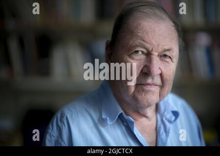 Le réalisateur Roy Andersson dans son studio à Stockholm Foto: Staffan Lowstedt / SVD / TT / Kod: 30312 Banque D'Images