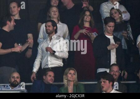 Le Prince Carl Philip et la princesse Sofia au concert hommage à l'Avicii pour la sensibilisation à la santé mentale à l'aréna Friends à Stockholm, en Suède, le 05 décembre 2019. Photo: Erik Simander / TT code 11720 Banque D'Images